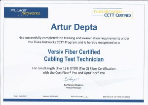 FLUKE CCTT - Versiv Fiber Certified